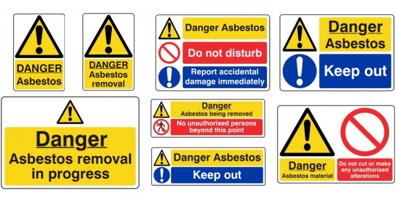 Asbestos warning